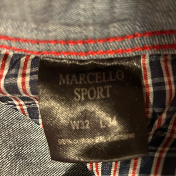 Marcello Sport Medium Wash Straight Fit Jeans Tagged 32x34 but are Hemmed to 28 - Picture 6 of 8